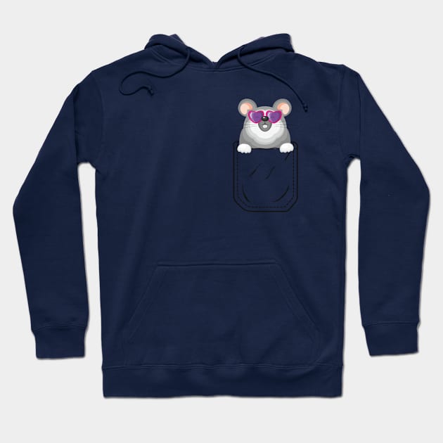 Pocket Mouse Hoodie by Saulene